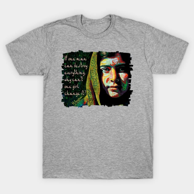 Malala Quote T-Shirt by marengo